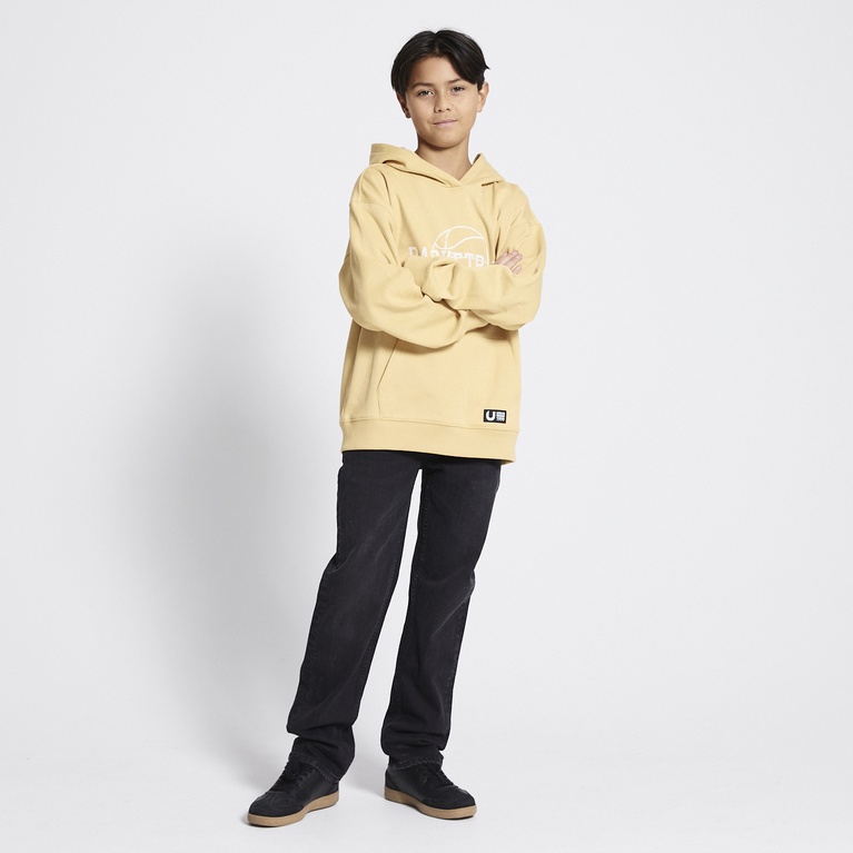 Printed hoodie "Logan" Yellow